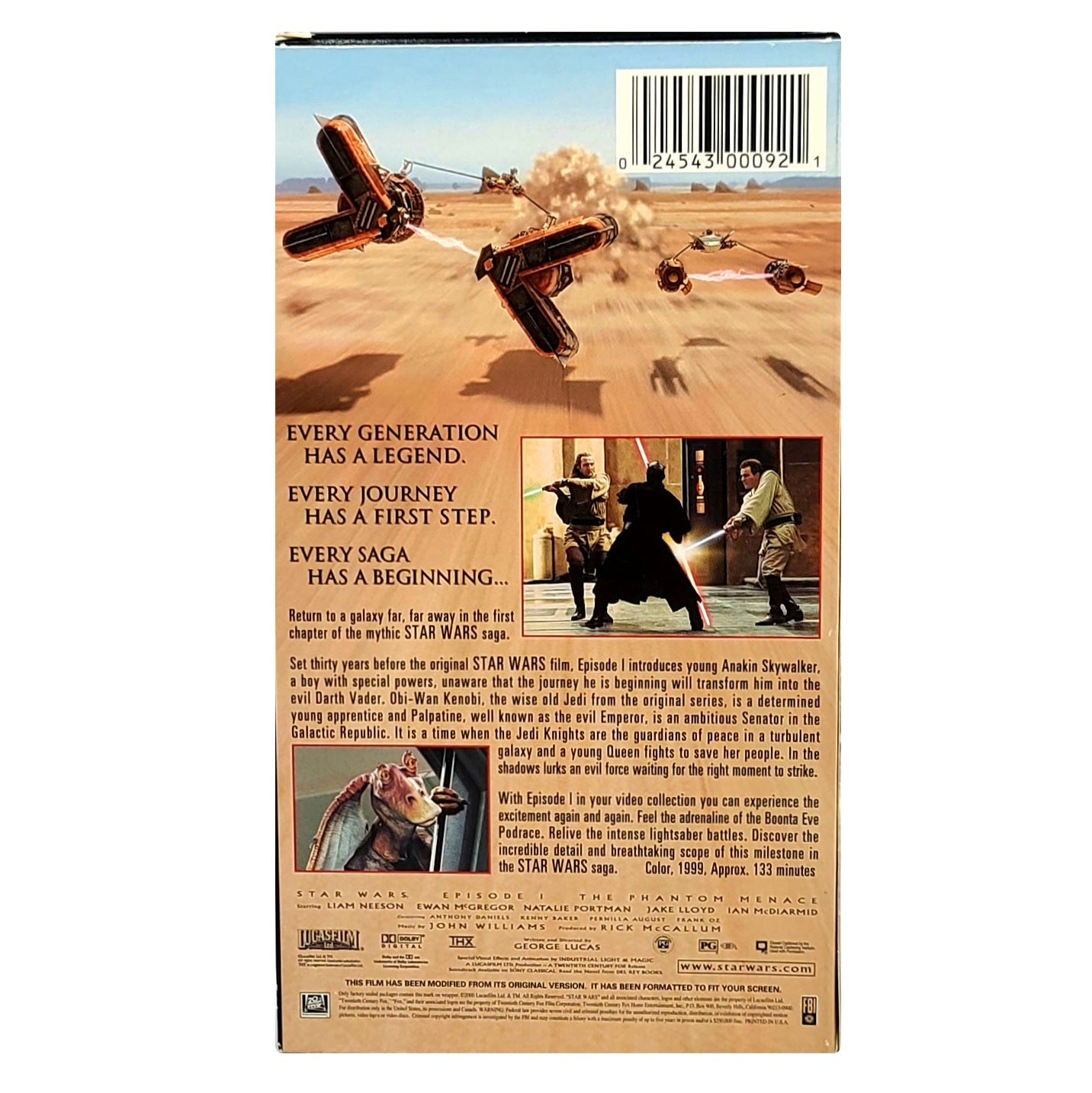 'Star Wars: The Phantom Menace' VHS