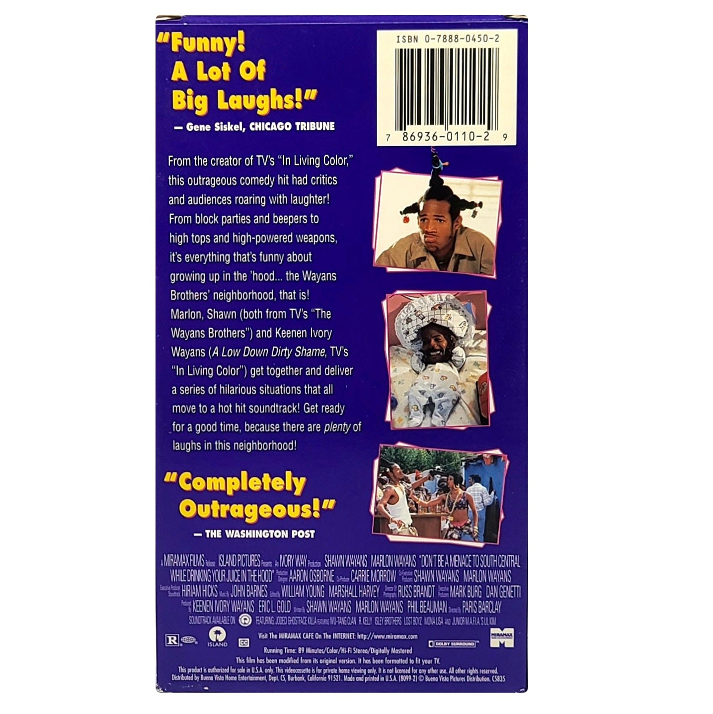 'Don't Be A Menace' VHS