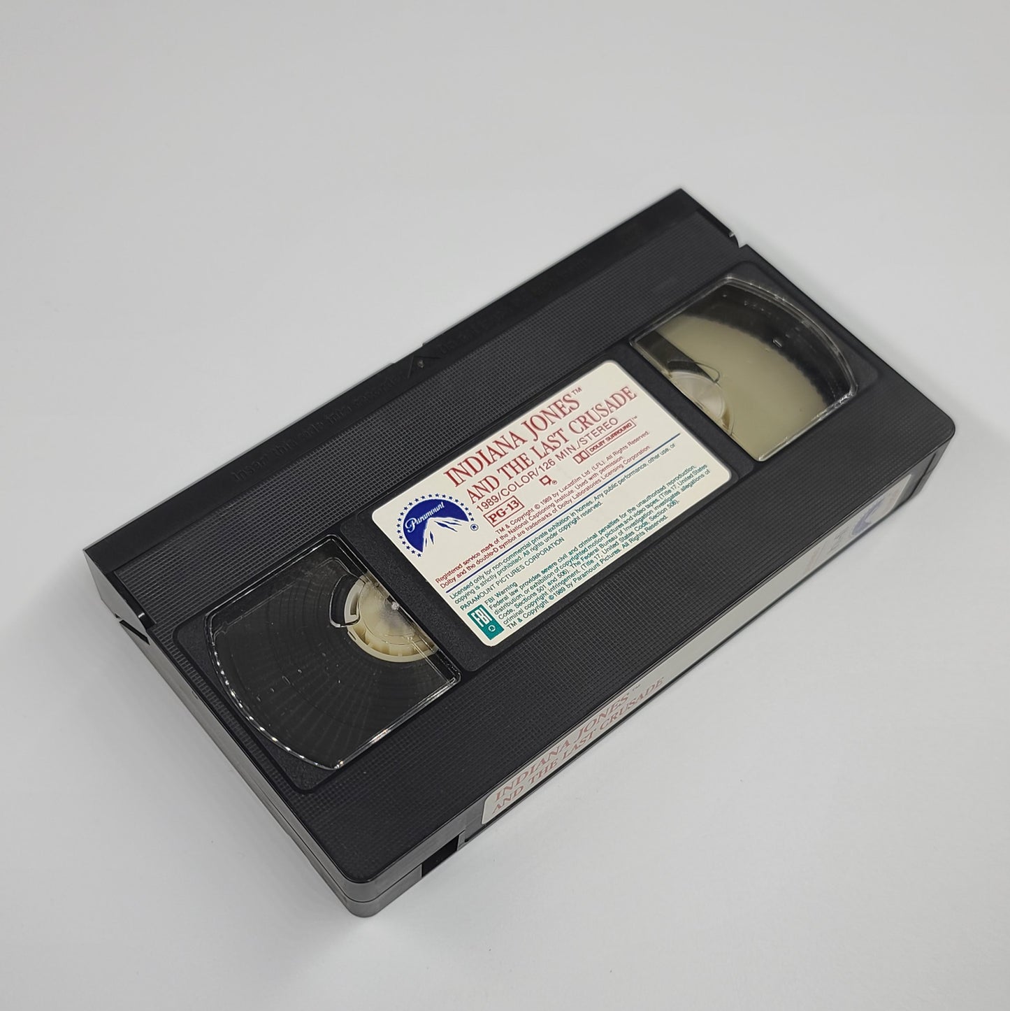 'Indiana Jones And The Last Crusade' VHS