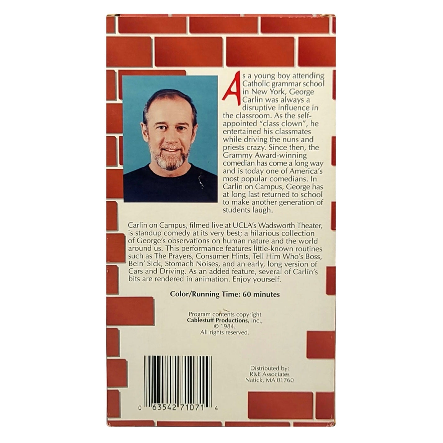 'Carlin On Campus' VHS