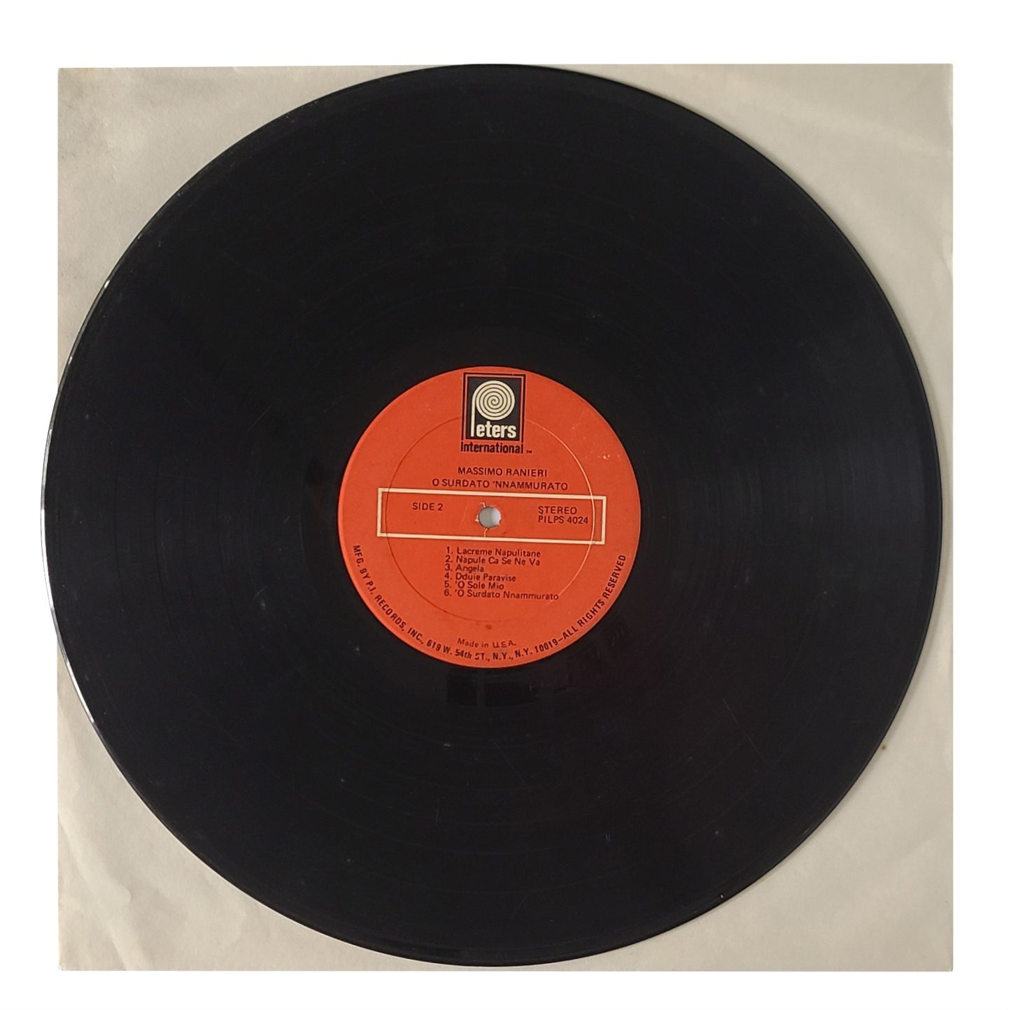 Massimo Ranieri ‘O Surdato ‘Nnammurato’ Vinyl