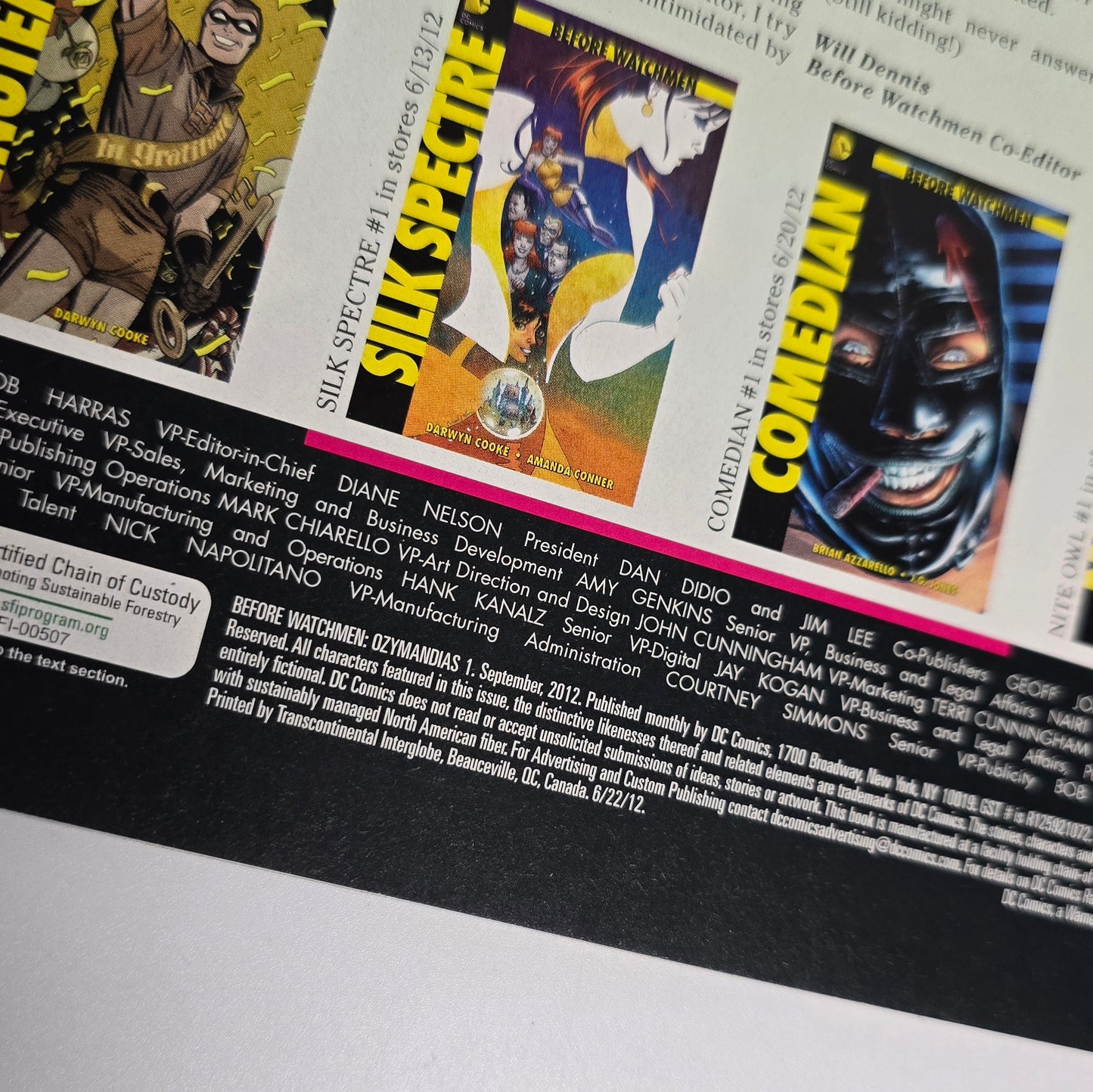 Before Watchmen: Ozymandias #1 (2012)