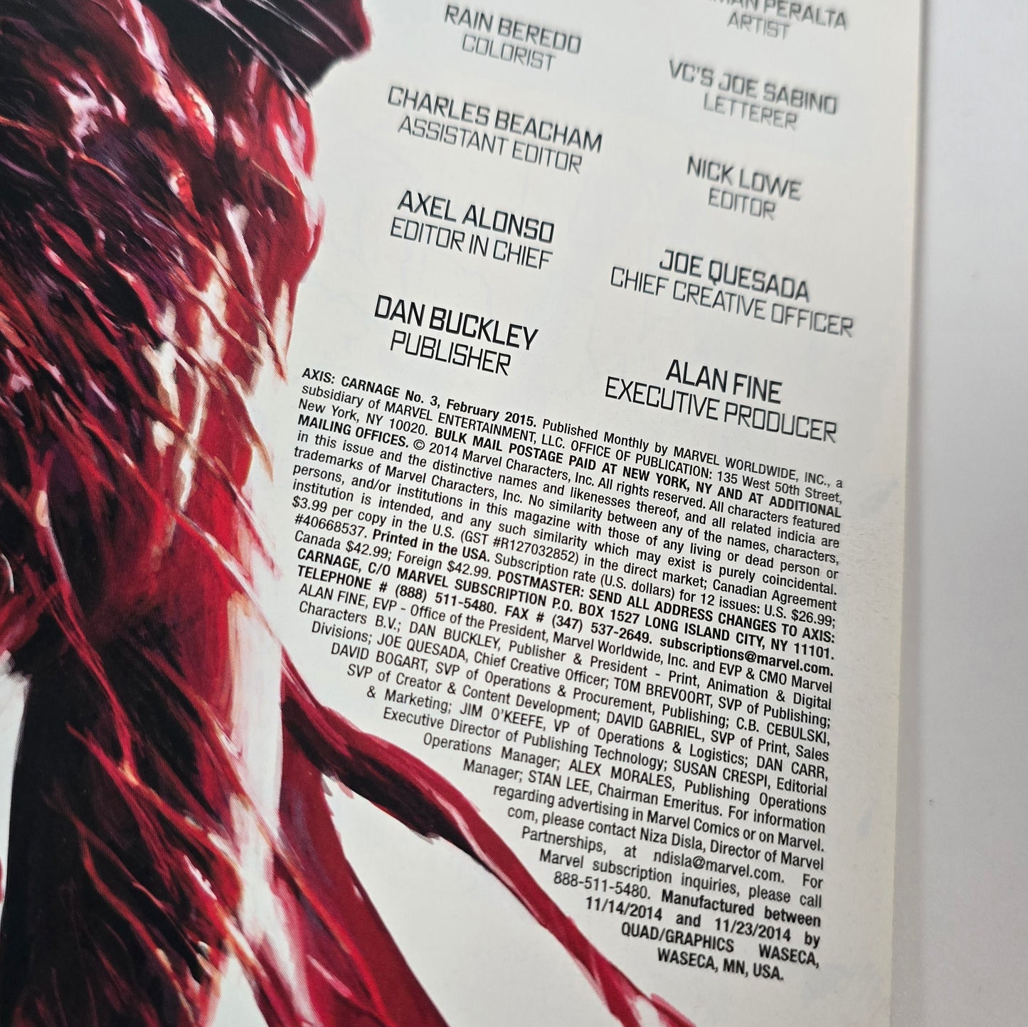 Carnage: Axis #1-3 (Complete Mini Series) (2014)