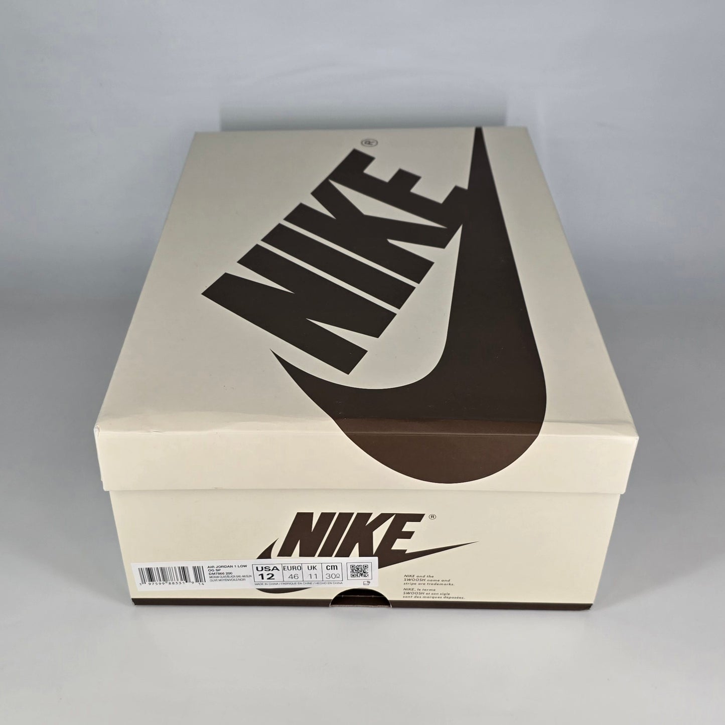 Travis Scott x Air Jordan 1 Retro Low OG SP ‘Medium Olive’ - Size 12