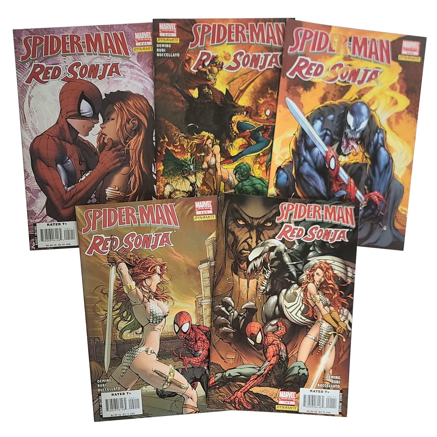 Spider-Man/Red Sonja Issues #1-5 (2007)