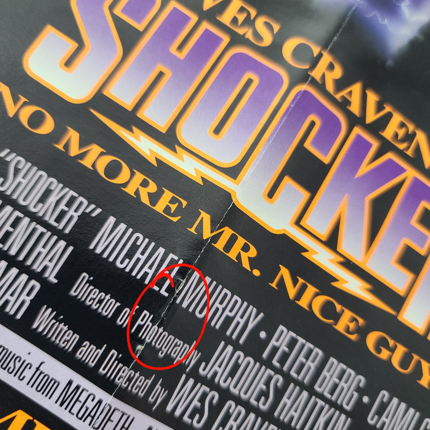 Wes Craven's 'Shocker' Promotional Poster