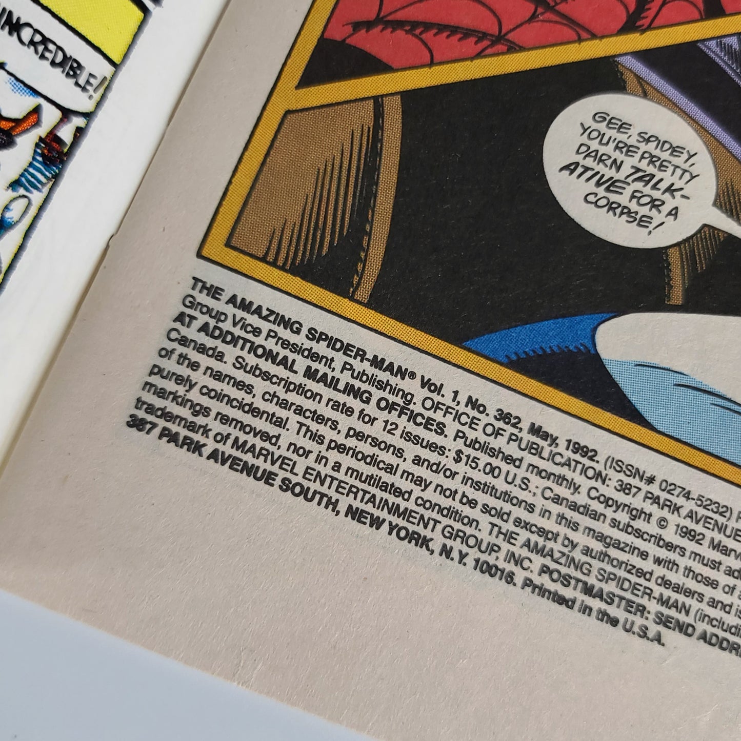 The Amazing Spider-Man #362 (1992)