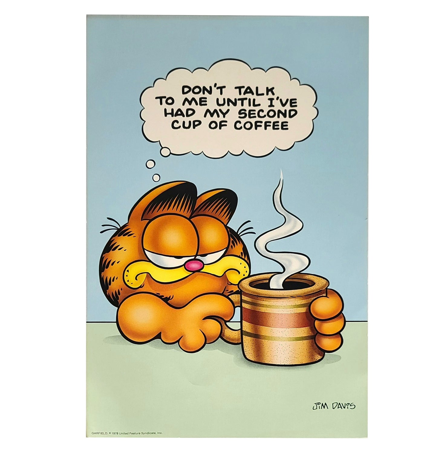 1978 Garfield 'Don't Talk To Me' Poster