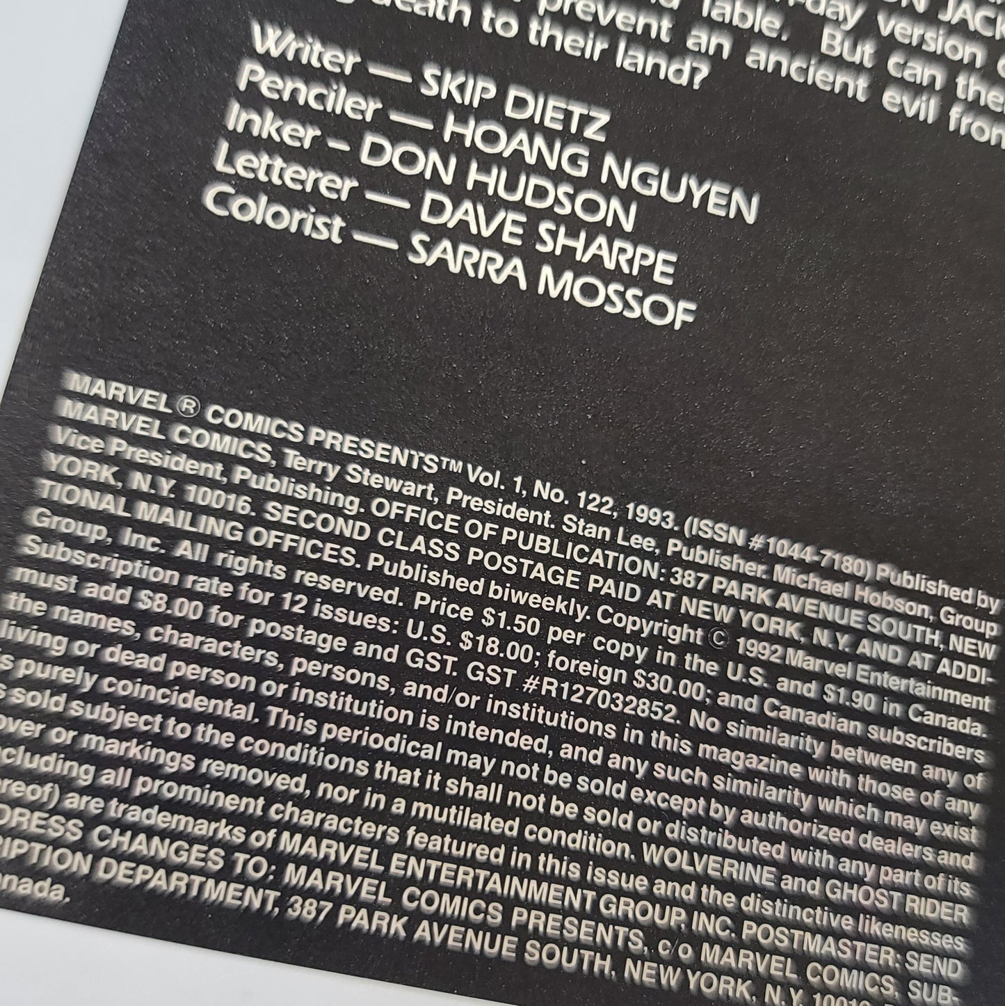 Marvel Comics Presents #122 (1993)