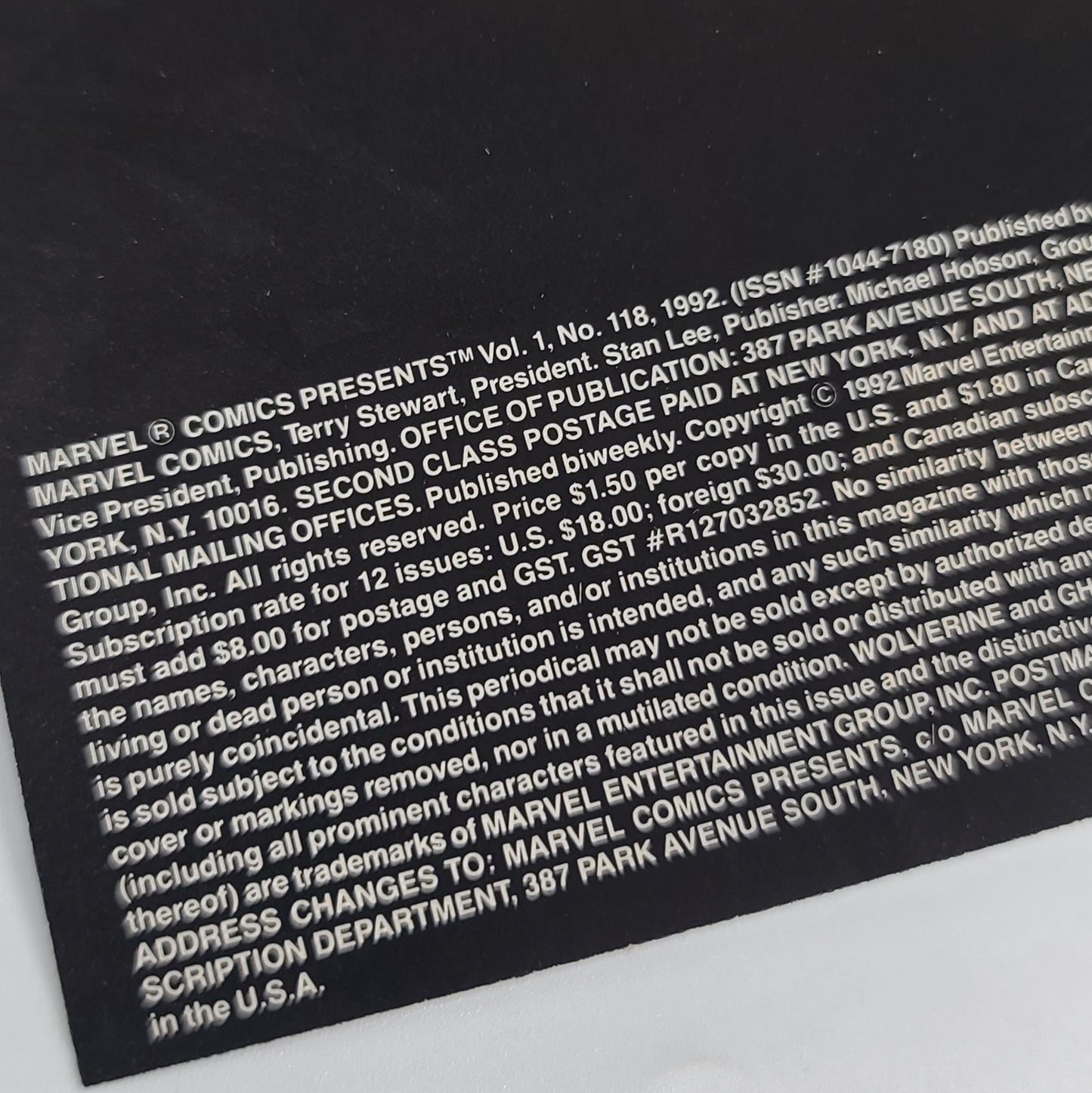 Marvel Comics Presents #118 (1992)