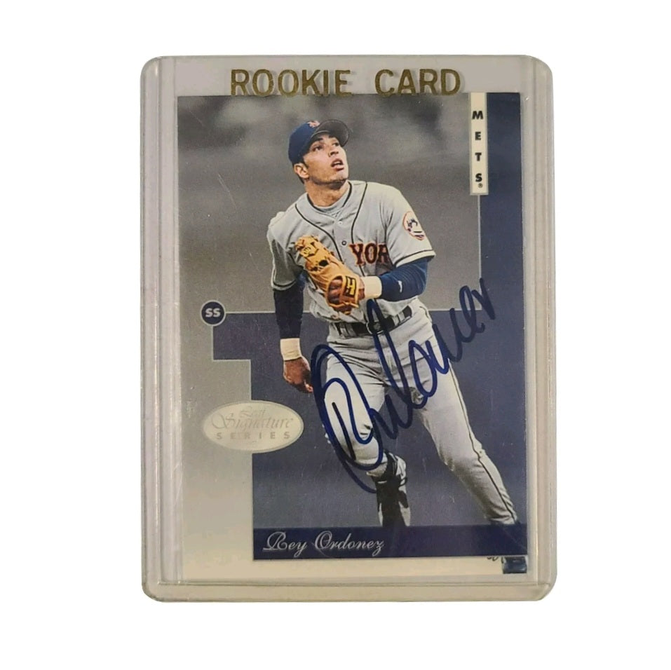 Autographed Rey Ordonez Rookie Card