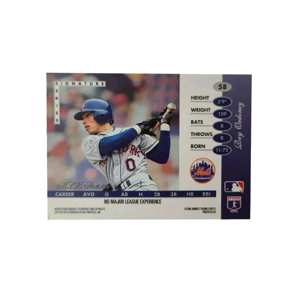 Autographed Rey Ordonez Rookie Card
