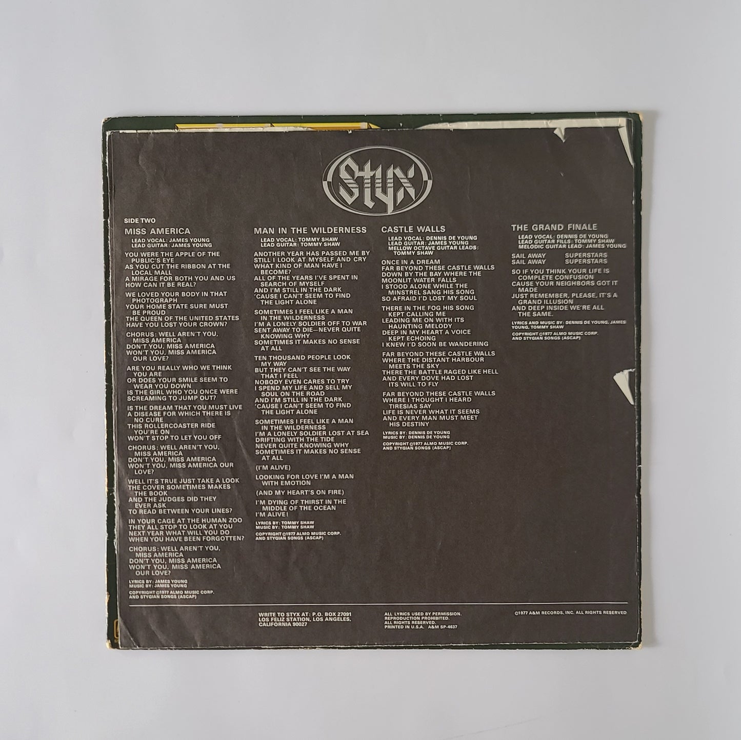 Styx ‘The Grand Illusion’ Vinyl