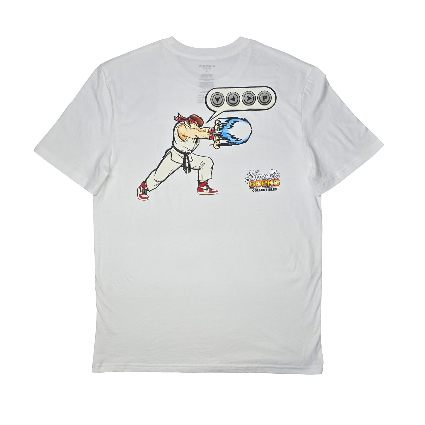 Sneaks ‘N Geeks Collectibles ‘OG Fighter Button Combo’ T-Shirt