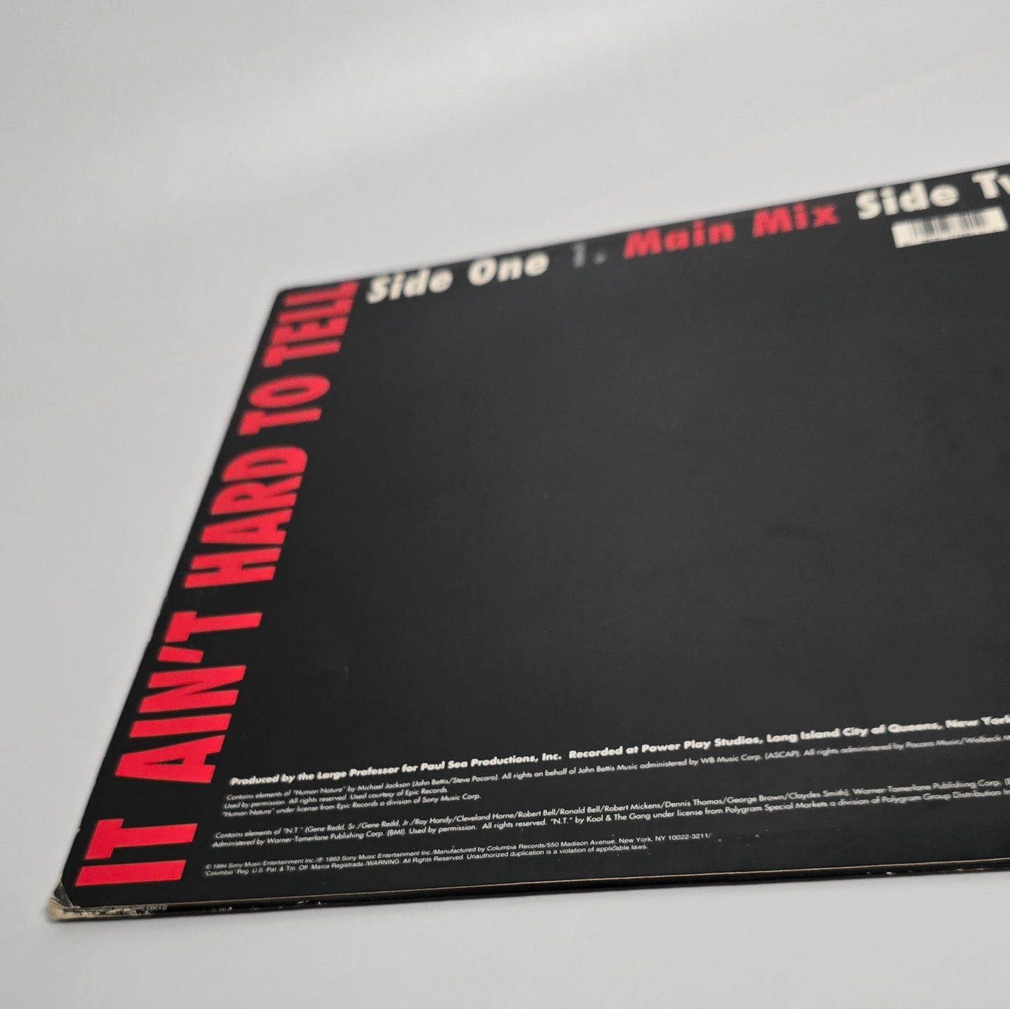 Nas ‘It Ain’t Hard To Tell’ Vinyl