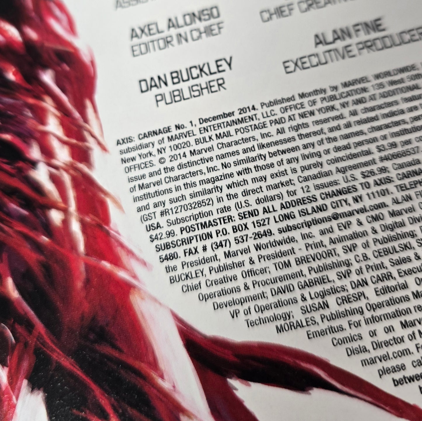 Carnage: Axis #1-3 (Complete Mini Series) (2014)
