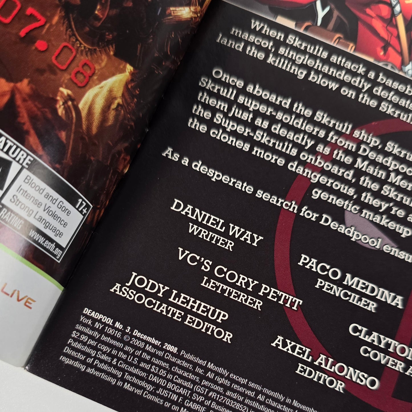 Deadpool #1-3 ('One Of Us' Complete Story Arc) (2008)