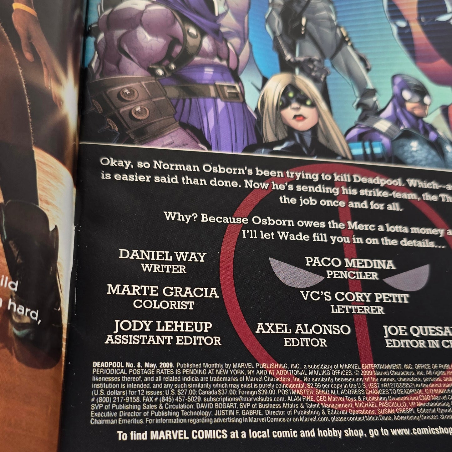 Deadpool #8-9/ Thunderbolts #130-131 ('Magnum Opus' Complete crossover Story Arc) (2009)