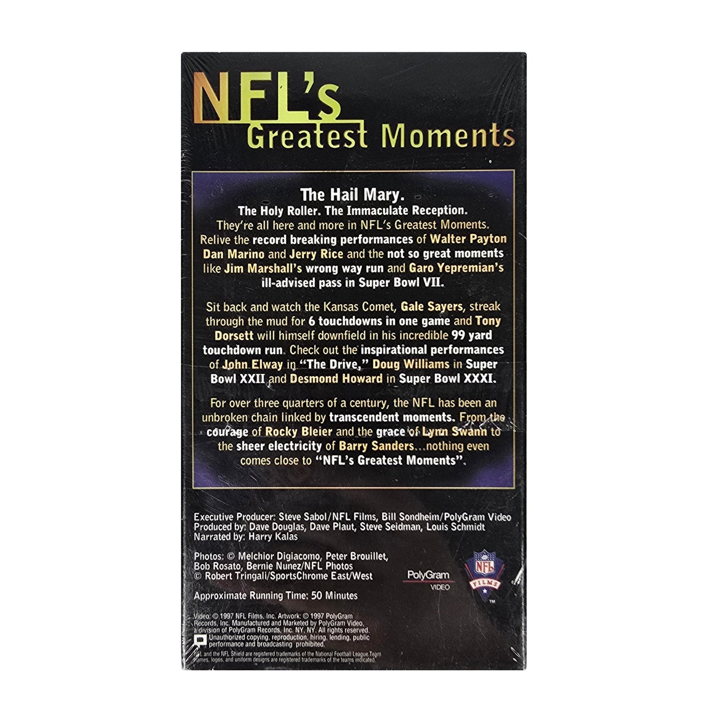 NFL’s Greatest Moments VHS