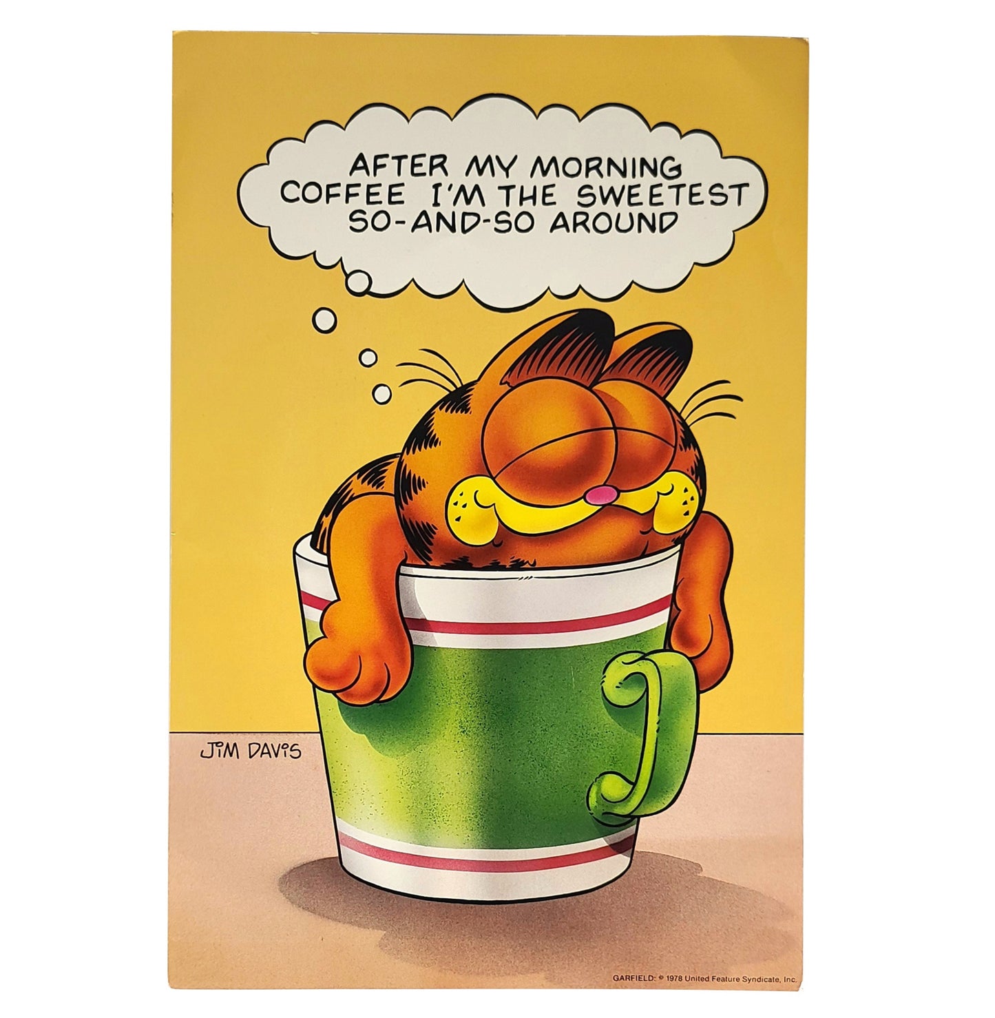 1978 Garfield 'Sweetest Around' Poster