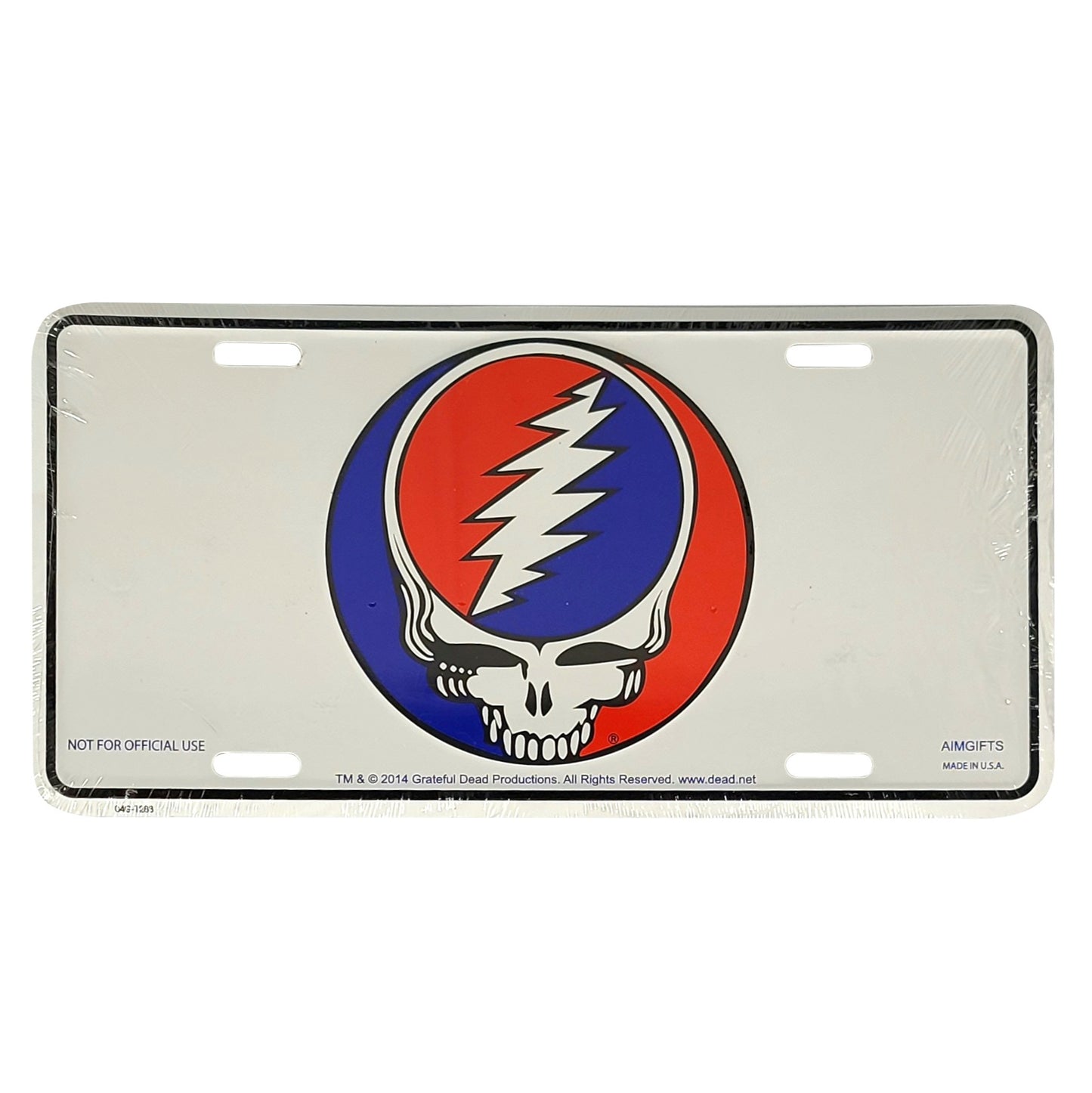 Grateful Dead 'Steal Your Face' License Plate