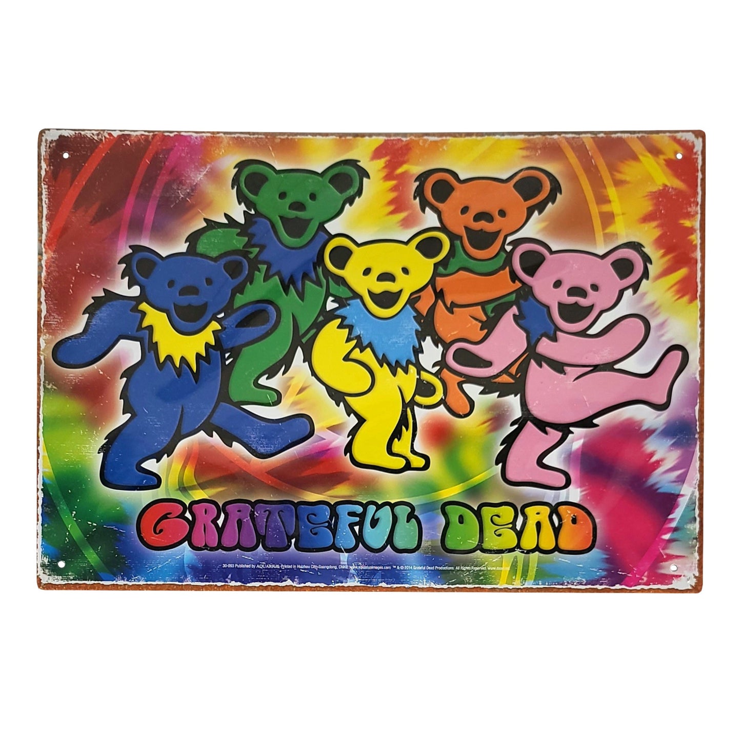 Grateful Dead 'Dancing Bears' Tin Sign